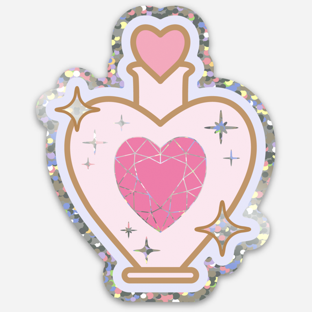 LOVE POTION Glitter Stickers